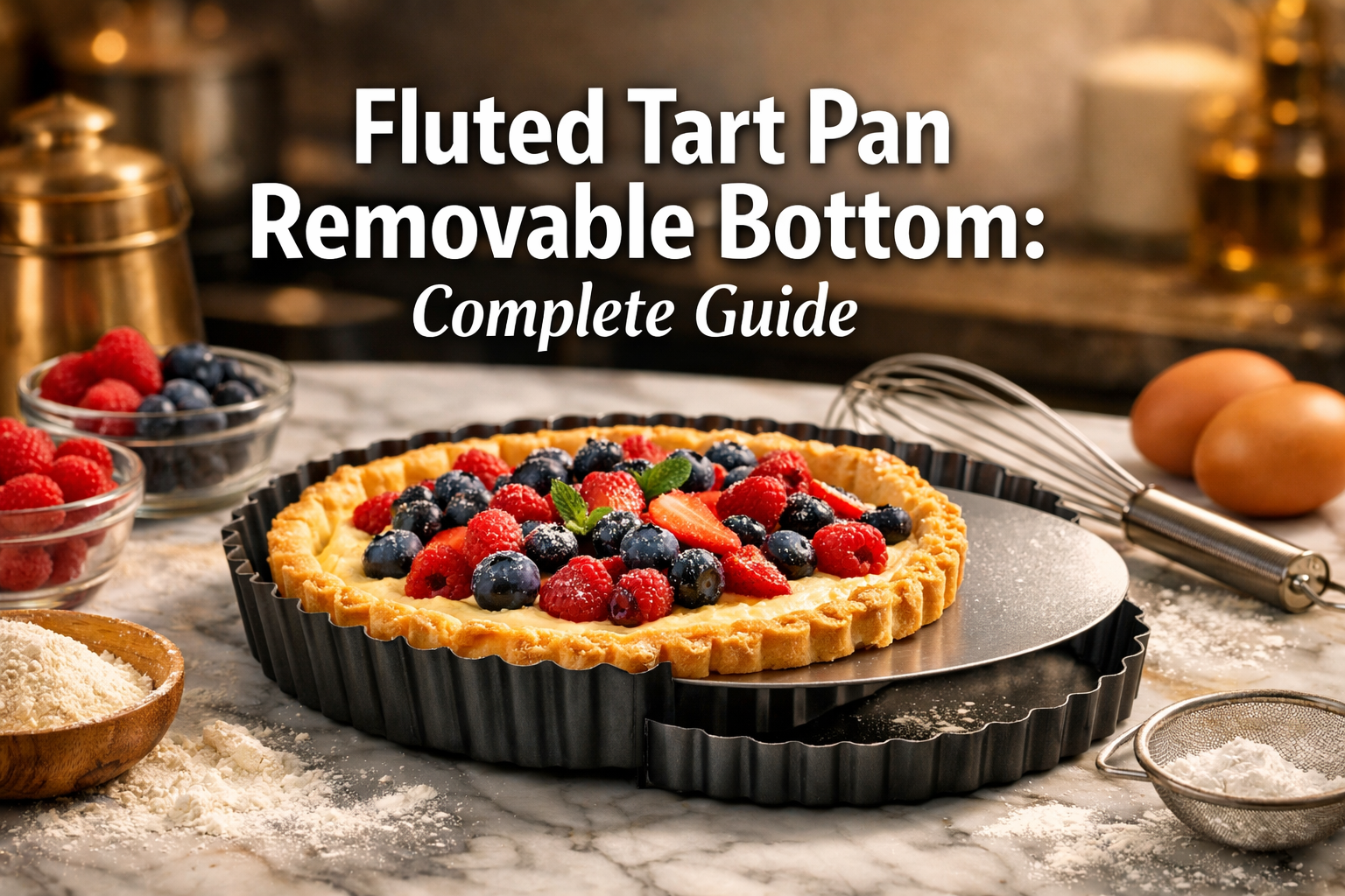 Fluted Tart Pan Removable Bottom