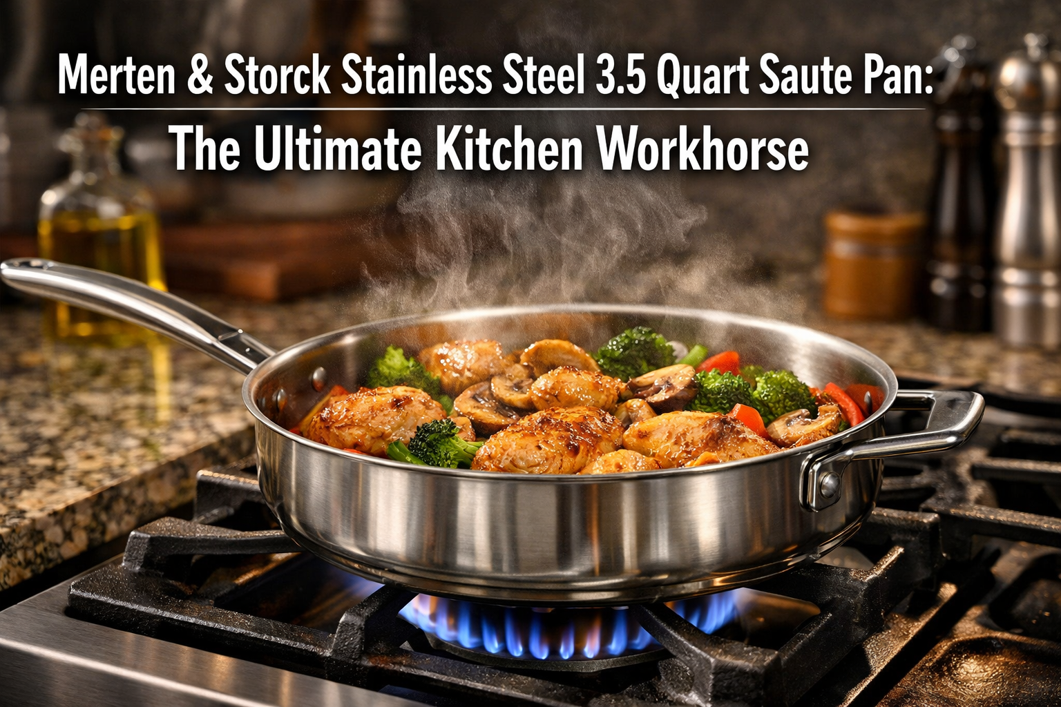 Merten & Storck Stainless Steel 3.5 Quart Saute Pan