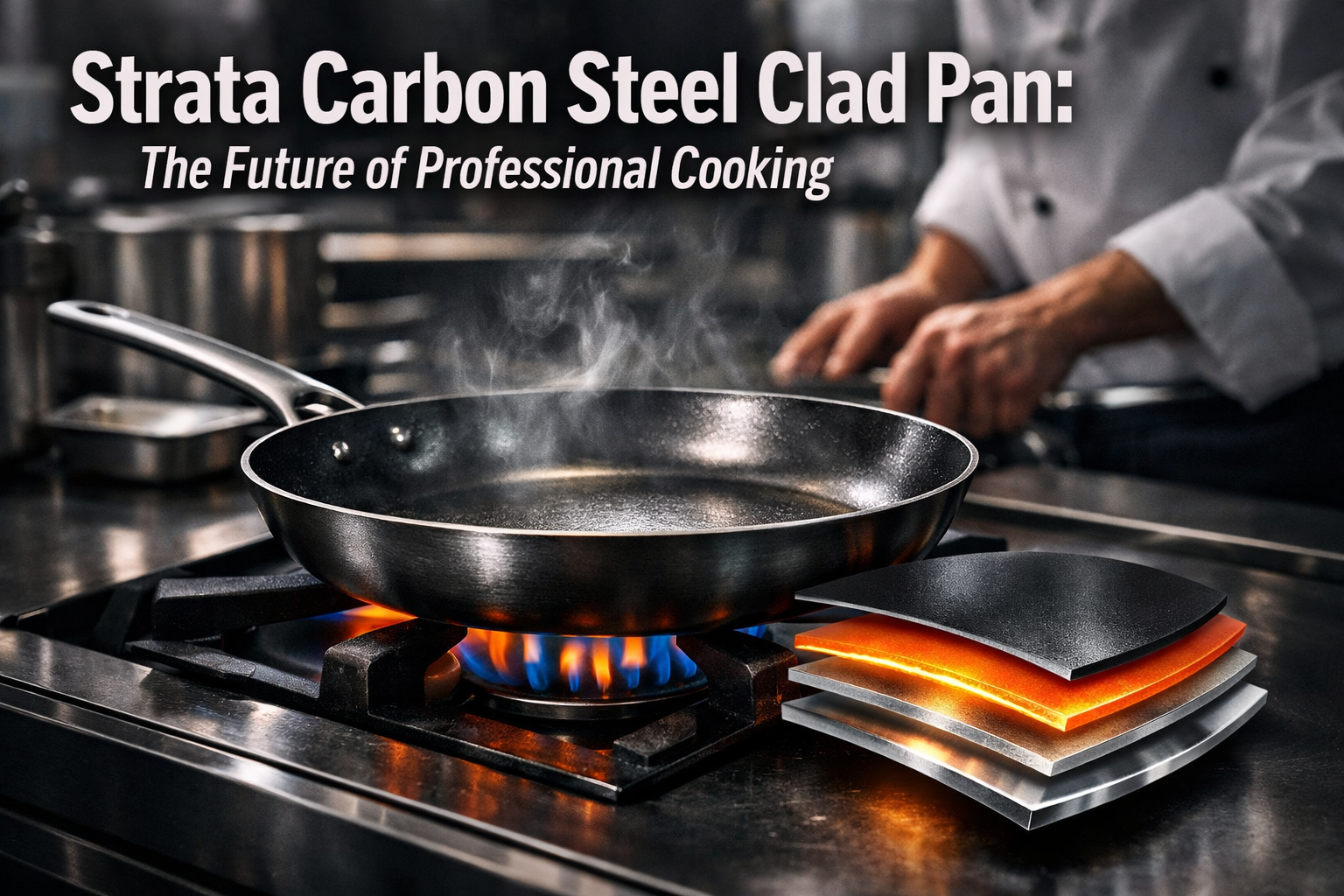 Strata Carbon Steel Clad Pan