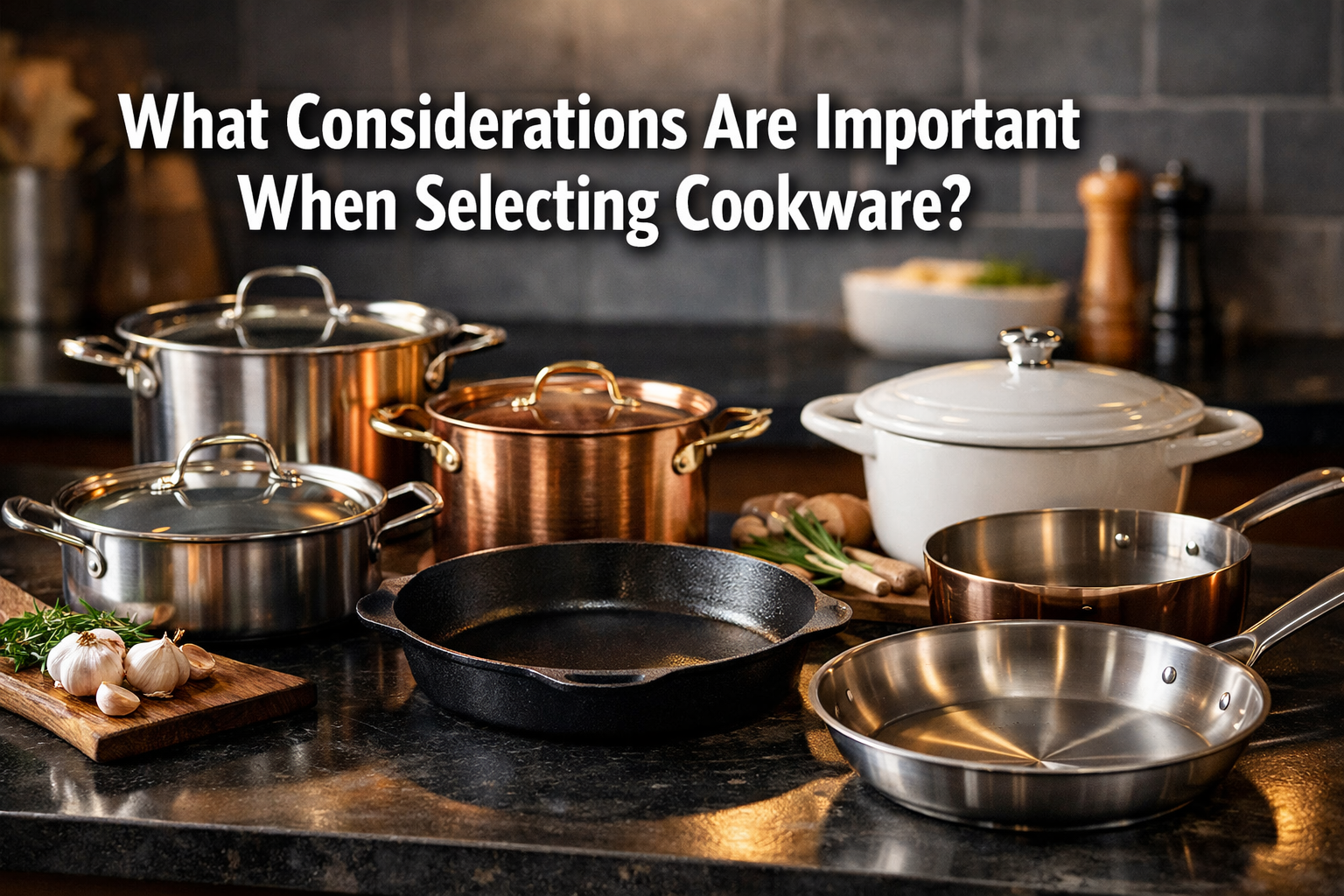 What Considerations Are Important When Selecting Cookware?