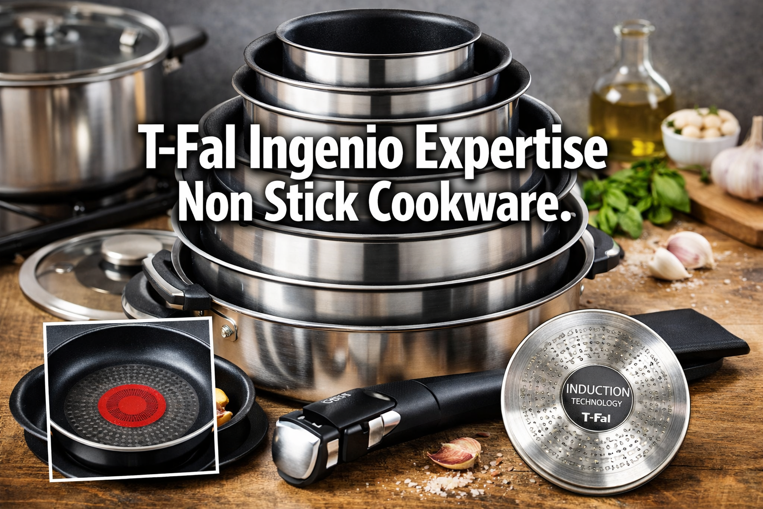 T Fal Ingenio Cookware: Best Non Stick Stackable Pan Set?