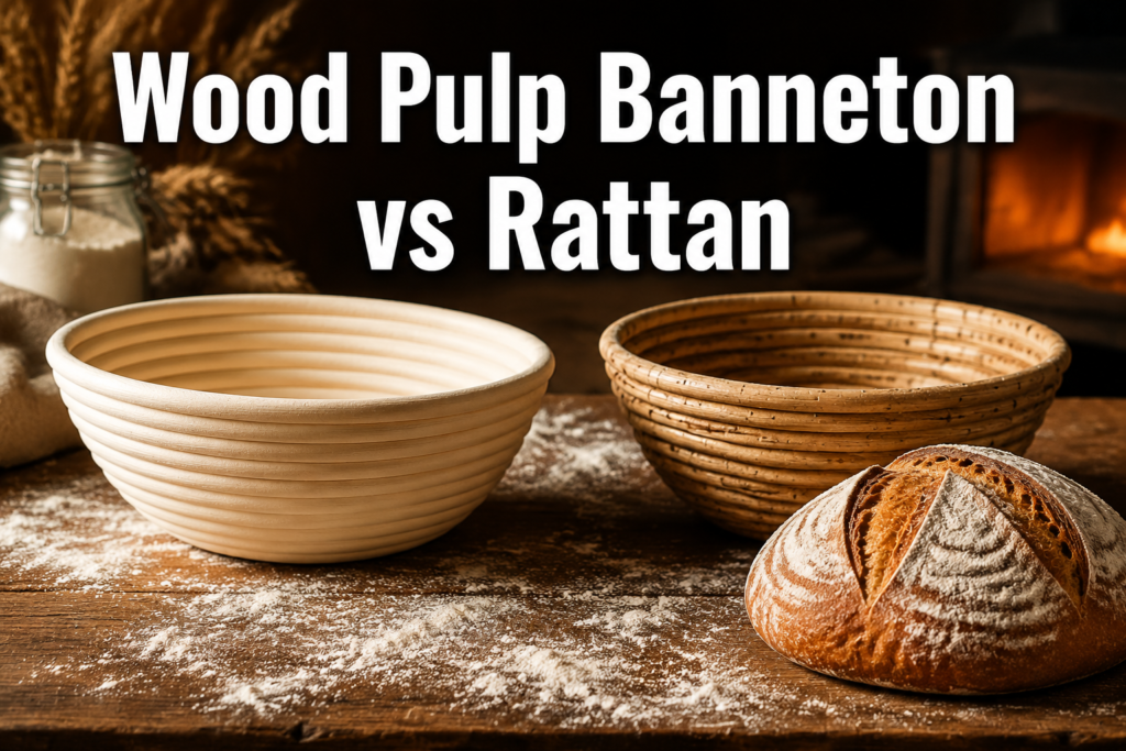 Wood Pulp Banneton vs Rattan