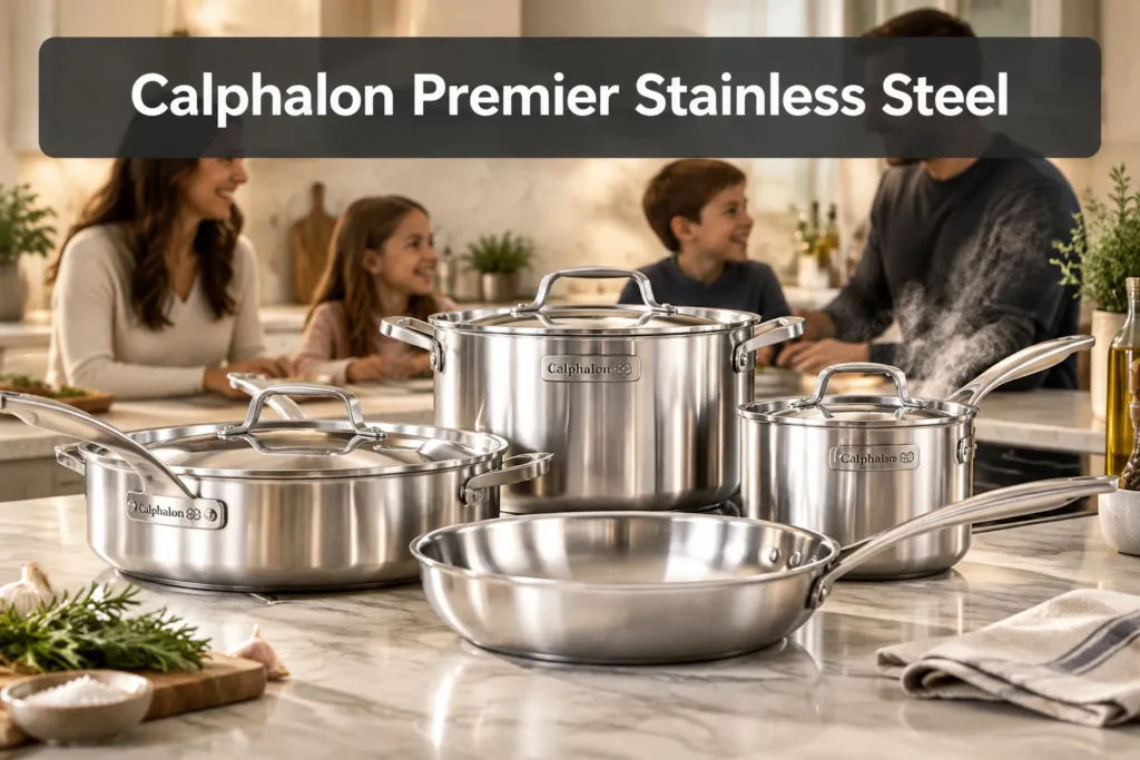 Calphalon Premier Stainless Steel Cookware Set